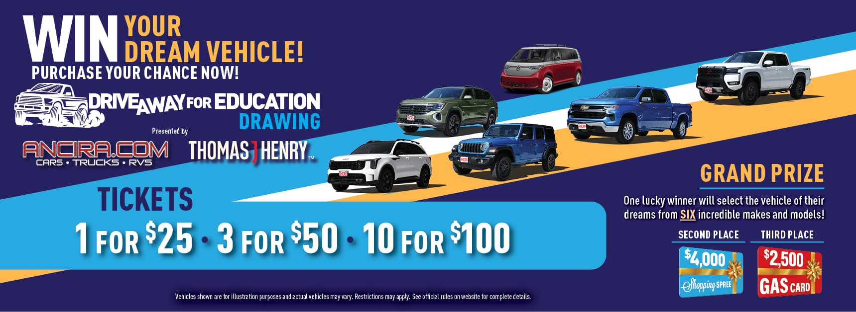 Win Your Dream Vehicle
